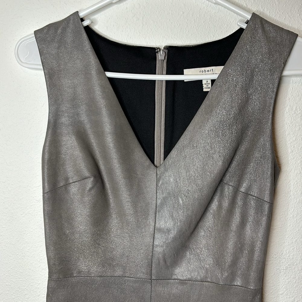 Robert Rodriguez size 2 leather dress - Picture 3 of 8